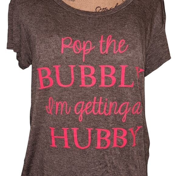 Gray wedding t shirt NWOT‎ - Picture 1 of 2